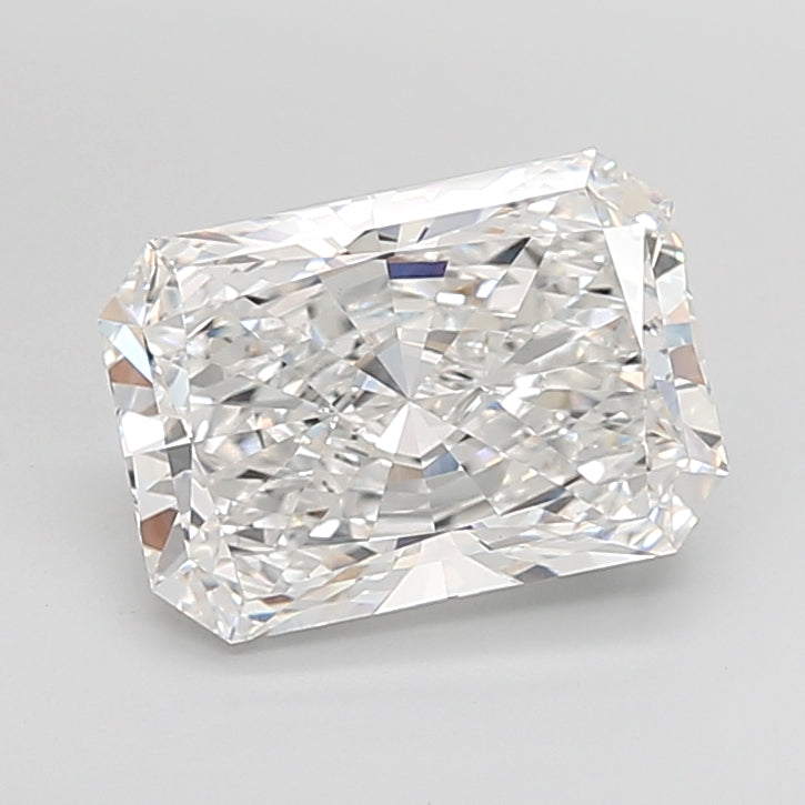 5.09 Carat Radiant Shaped, Excellent Cut, E Color, VVS2 Clarity, IGI Certified Lab Grown Diamond