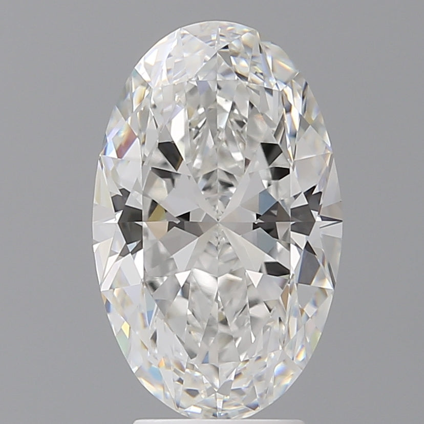 4.10 Carat Oval Shaped, Ideal Cut, E Color, VVS2 Clarity, IGI Certified Lab Grown Diamond