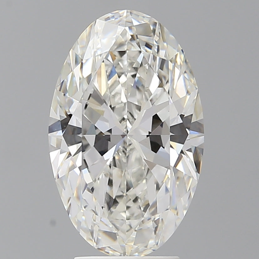 4.09 Carat Oval Shaped, Ideal Cut, F Color, VS1 Clarity, IGI Certified Lab Grown Diamond