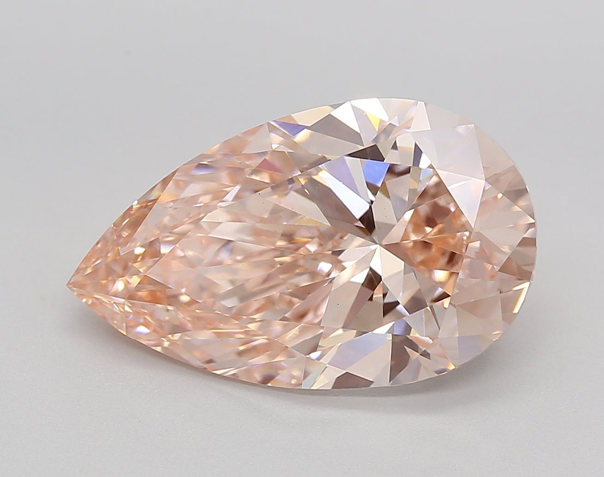 5.50 Carat Pear Shaped, Ideal Cut, VS1 Clarity, IGI Certified Lab Grown Diamond