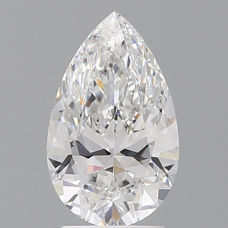 2.53 Carat Pear Shaped, Ideal Cut, E Color, VVS2 Clarity, IGI Certified Lab Grown Diamond