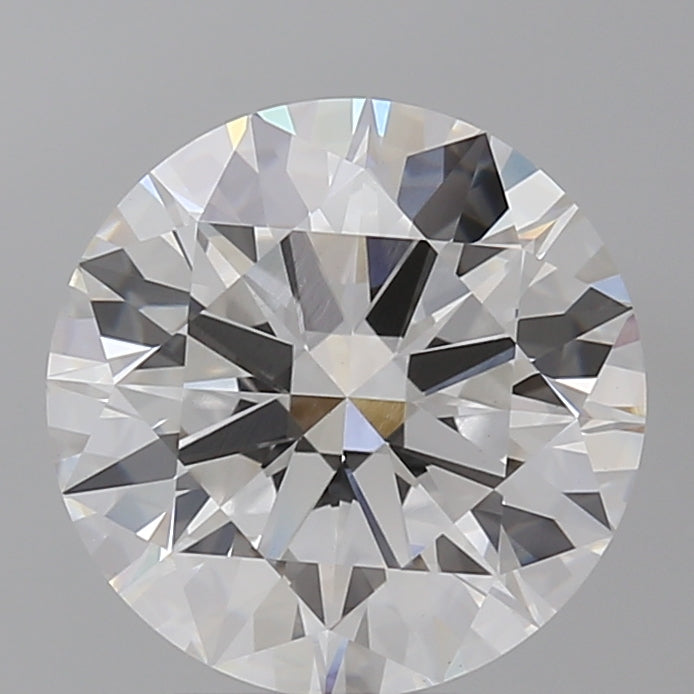 4.10 Carat Round Shaped, Ideal Cut, E Color, VVS2 Clarity, IGI Certified Lab Grown Diamond