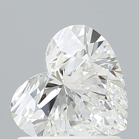 1.06 Carat Heart Shaped, Ideal Cut, E Color, VVS1 Clarity, IGI Certified Lab Grown Diamond