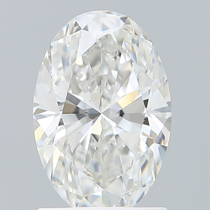 1.50 Carat Oval Shaped, Ideal Cut, F Color, VVS2 Clarity, IGI Certified Lab Grown Diamond