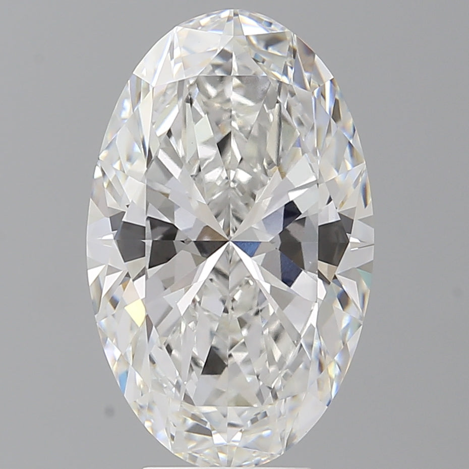 6.05 Carat Oval Shaped, Ideal Cut, E Color, VVS2 Clarity, IGI Certified Lab Grown Diamond