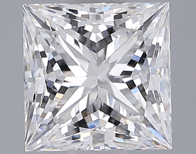 1.33 Carat Princess Shaped, Ideal Cut, E Color, VVS1 Clarity, IGI Certified Lab Grown Diamond