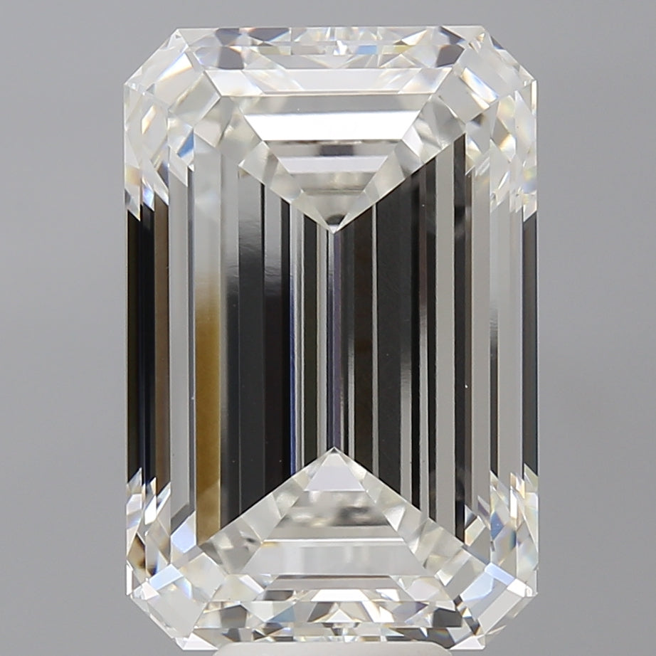 10.59 Carat Emerald Shaped, Ideal Cut, F Color, VVS2 Clarity, IGI Certified Lab Grown Diamond