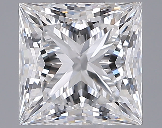 1.32 Carat Princess Shaped, Ideal Cut, E Color, VVS2 Clarity, IGI Certified Lab Grown Diamond