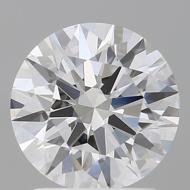 1.96 Carat Round Shaped, Excellent Cut, D Color, VVS2 Clarity, IGI Certified Lab Grown Diamond