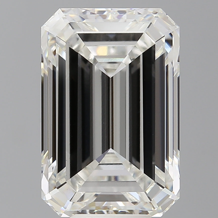 9.07 Carat Emerald Shaped, Ideal Cut, G Color, VS1 Clarity, IGI Certified Lab Grown Diamond