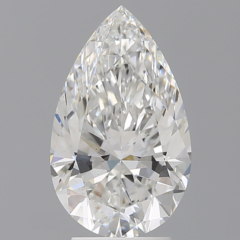 3.57 Carat Pear Shaped, Ideal Cut, E Color, VS2 Clarity, IGI Certified Lab Grown Diamond