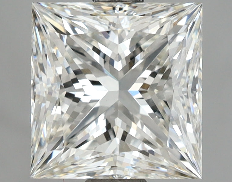 3.02 Carat Princess Shaped, Excellent Cut, G Color, VVS2 Clarity, IGI Certified Lab Grown Diamond