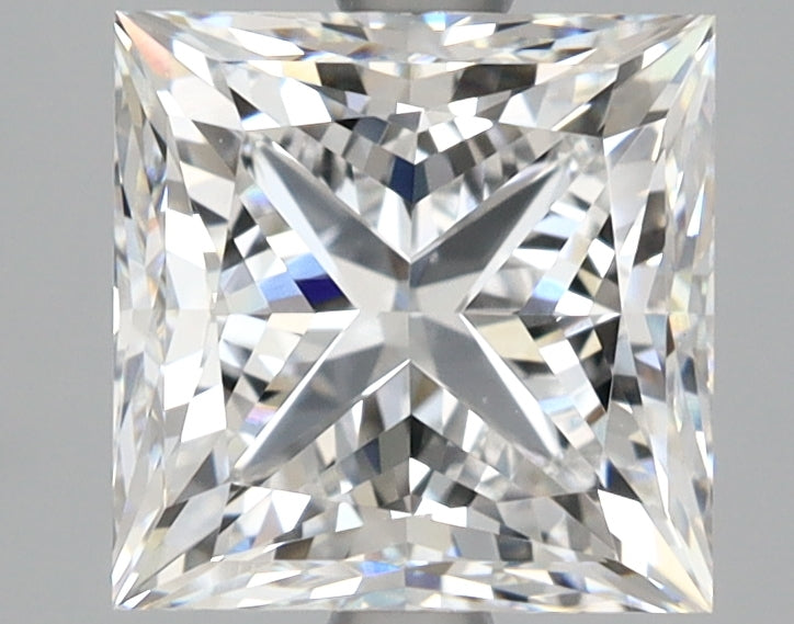 3.03 Carat Princess Shaped, Very Good Cut, E Color, VVS2 Clarity, IGI Certified Lab Grown Diamond