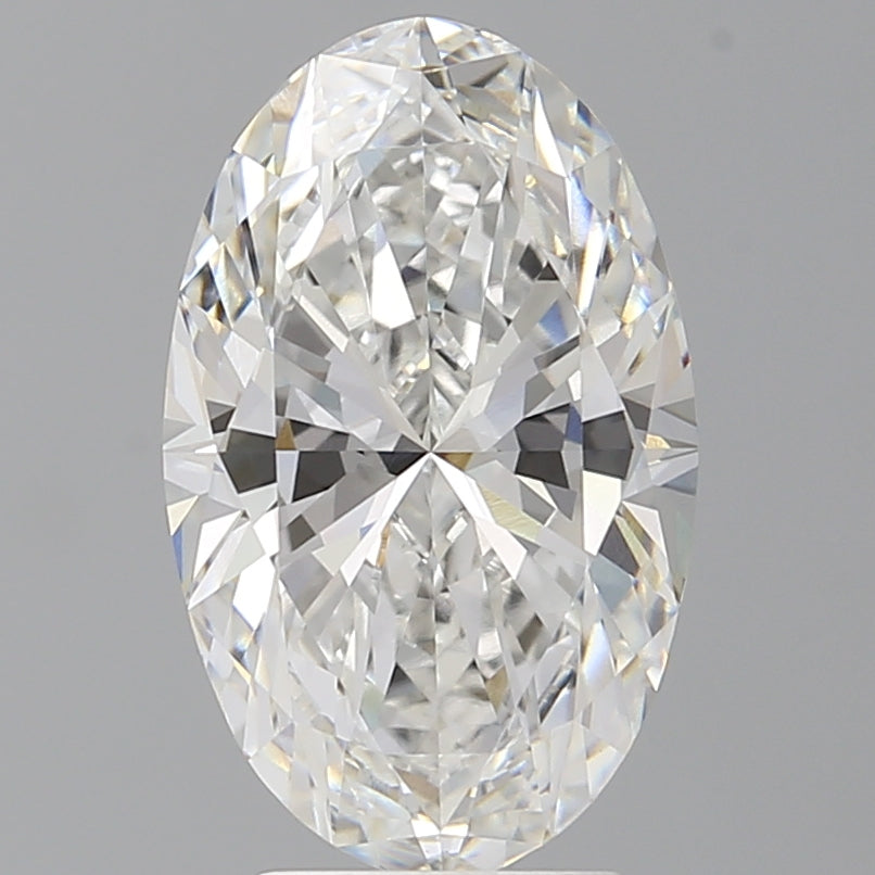 4.10 Carat Oval Shaped, Ideal Cut, E Color, VVS2 Clarity, IGI Certified Lab Grown Diamond