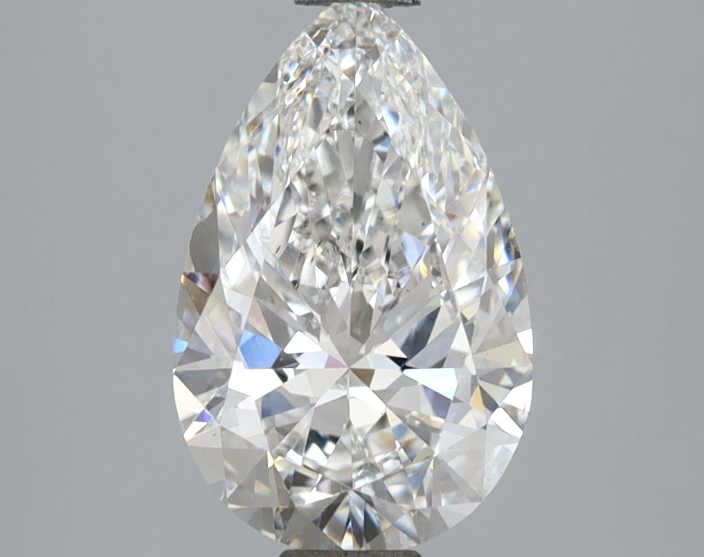 2.07 Carat Pear Shaped, Excellent Cut, E Color, VS1 Clarity, IGI Certified Lab Grown Diamond
