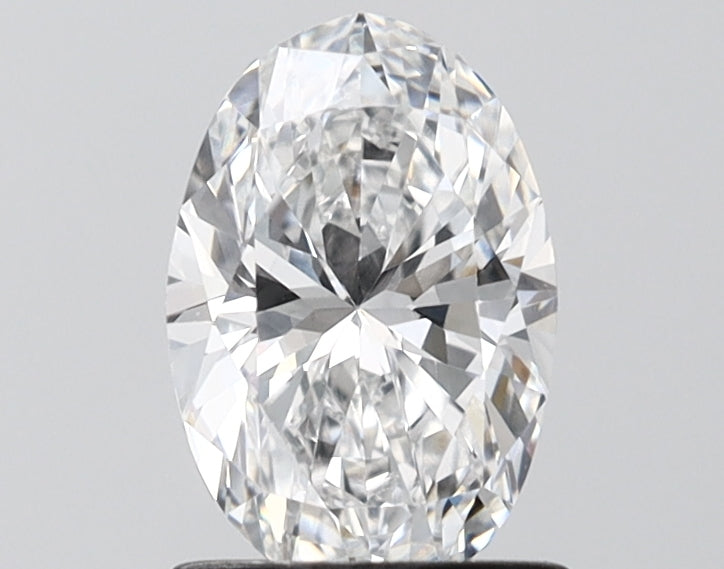 1.10 Carat Oval Shaped, Ideal Cut, D Color, VVS2 Clarity, IGI Certified Lab Grown Diamond