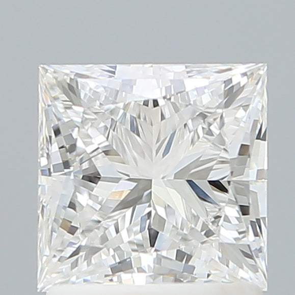 1.50 Carat Princess Shaped, Ideal Cut, E Color, VVS2 Clarity, IGI Certified Lab Grown Diamond