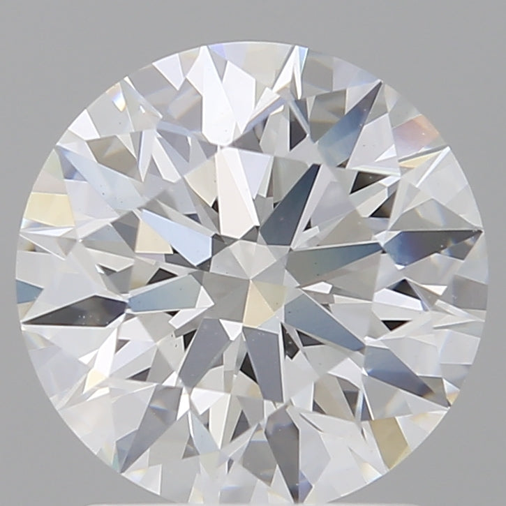 2.07 Carat Round Shaped, Ideal Cut, E Color, VVS2 Clarity, IGI Certified Lab Grown Diamond