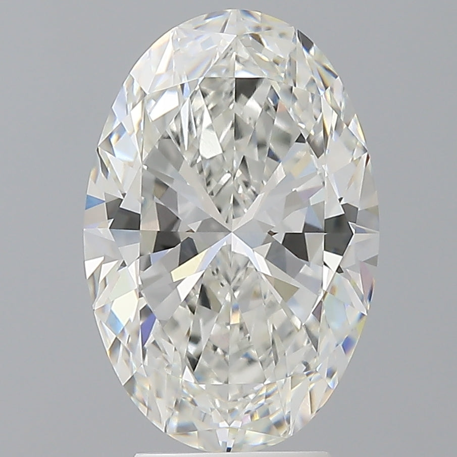 4.08 Carat Oval Shaped, Ideal Cut, F Color, VVS2 Clarity, IGI Certified Lab Grown Diamond