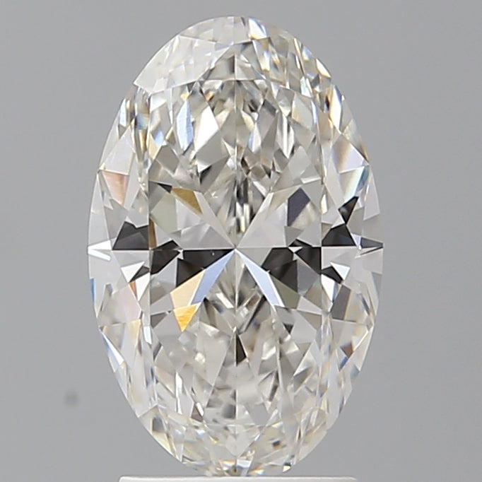 2.54 Carat Oval Shaped, Ideal Cut, F Color, VVS2 Clarity, IGI Certified Lab Grown Diamond
