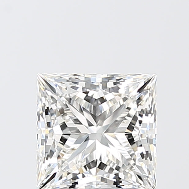 2.07 Carat Princess Shaped, Ideal Cut, F Color, VVS2 Clarity, IGI Certified Lab Grown Diamond