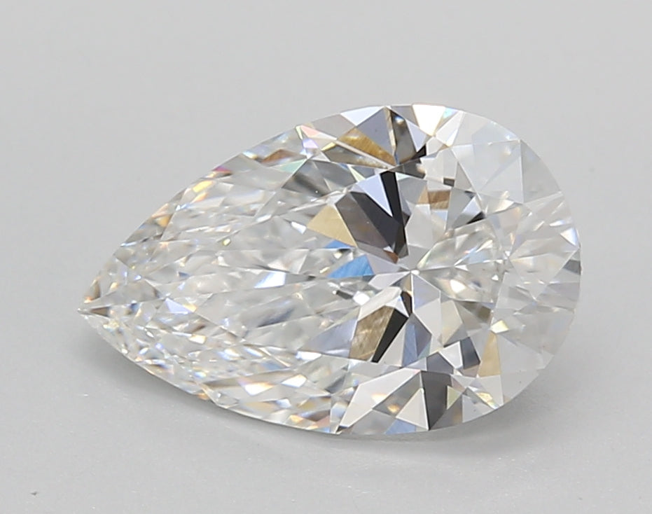 2.03 Carat Pear Shaped, Excellent Cut, E Color, VS1 Clarity, IGI Certified Lab Grown Diamond