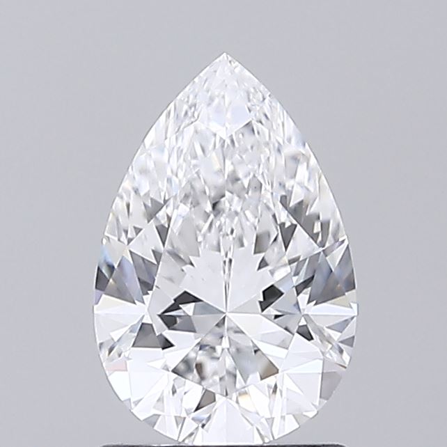 1.08 Carat Pear Shaped, Ideal Cut, D Color, VVS2 Clarity, IGI Certified Lab Grown Diamond