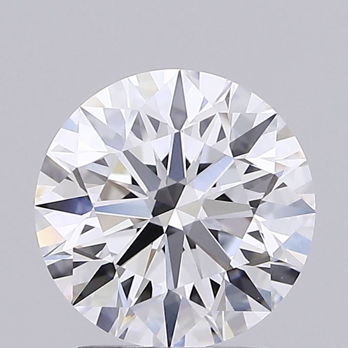 2.07 Carat Round Shaped, Ideal Cut, D Color, VVS1 Clarity, IGI Certified Lab Grown Diamond