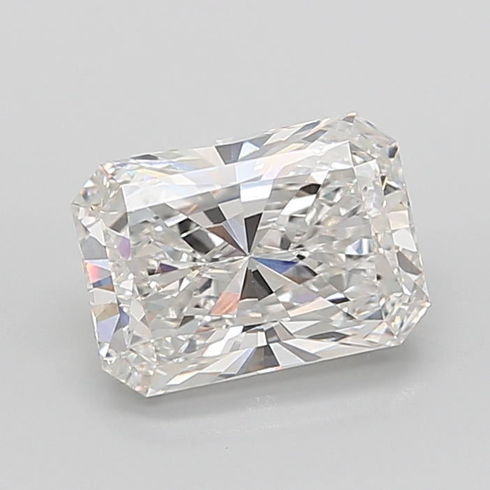 6.05 Carat Radiant Shaped, Ideal Cut, F Color, VVS2 Clarity, IGI Certified Lab Grown Diamond