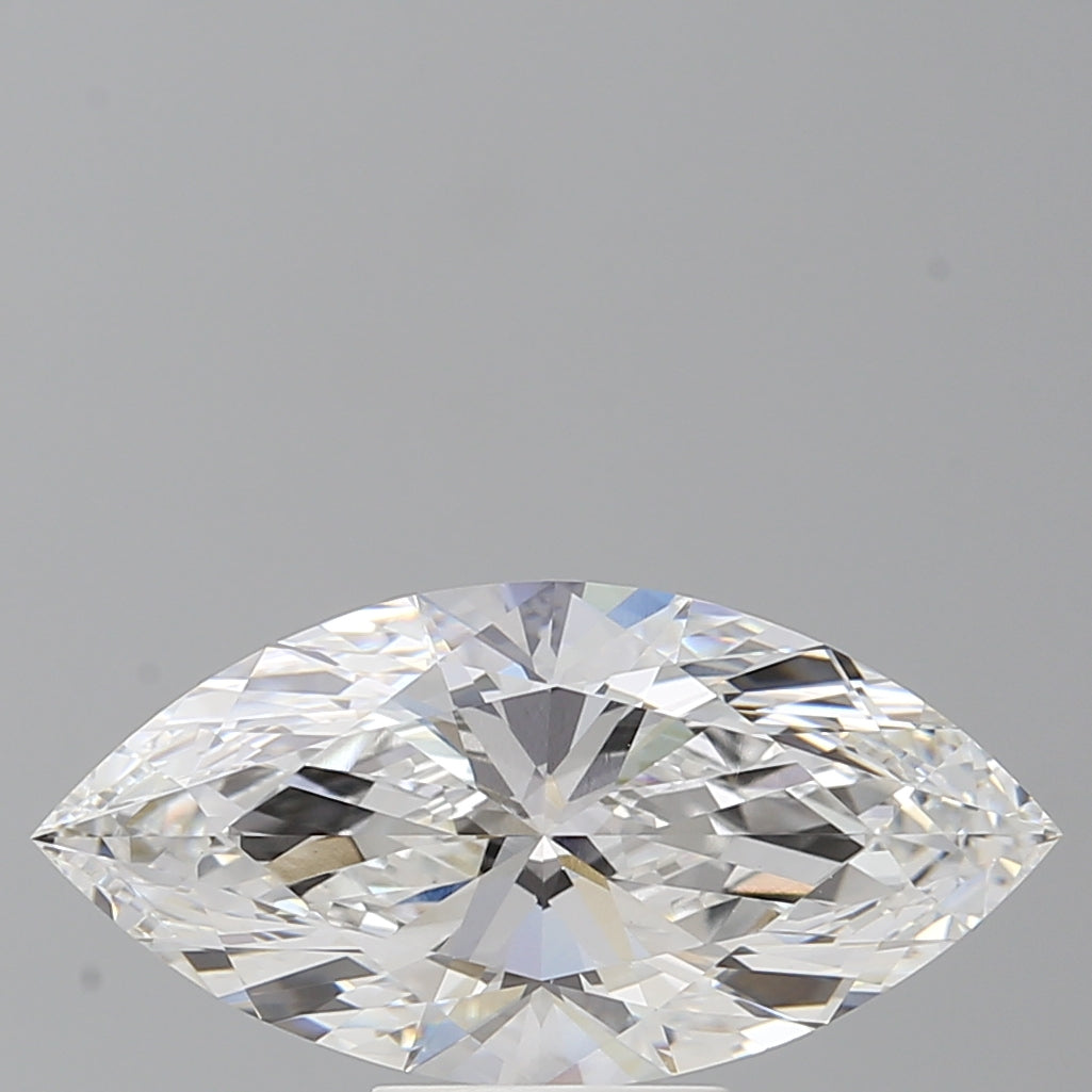 4.03 Carat Marquise Shaped, Ideal Cut, E Color, VVS2 Clarity, IGI Certified Lab Grown Diamond