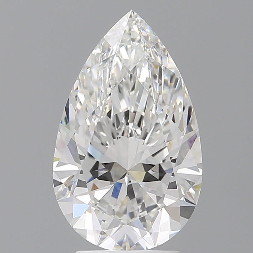 3.53 Carat Pear Shaped, Ideal Cut, E Color, VVS2 Clarity, IGI Certified Lab Grown Diamond