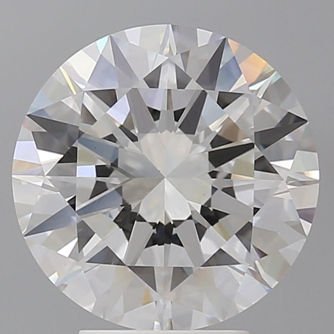 4.50 Carat Round Shaped, Excellent Cut, F Color, VVS2 Clarity, IGI Certified Lab Grown Diamond