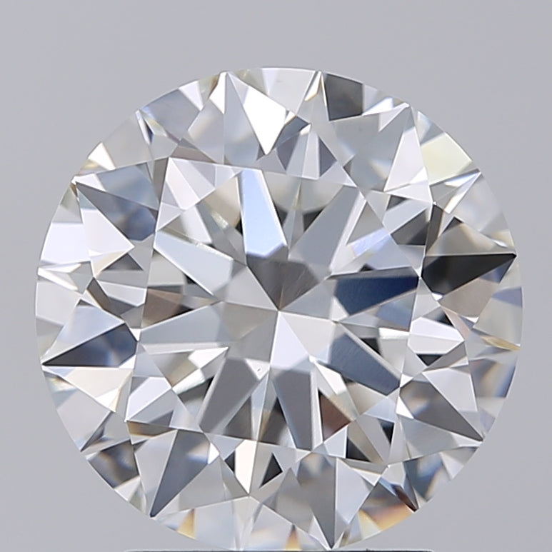 3.12 Carat Round Shaped, Excellent Cut, G Color, VS1 Clarity, GIA Certified Lab Grown Diamond