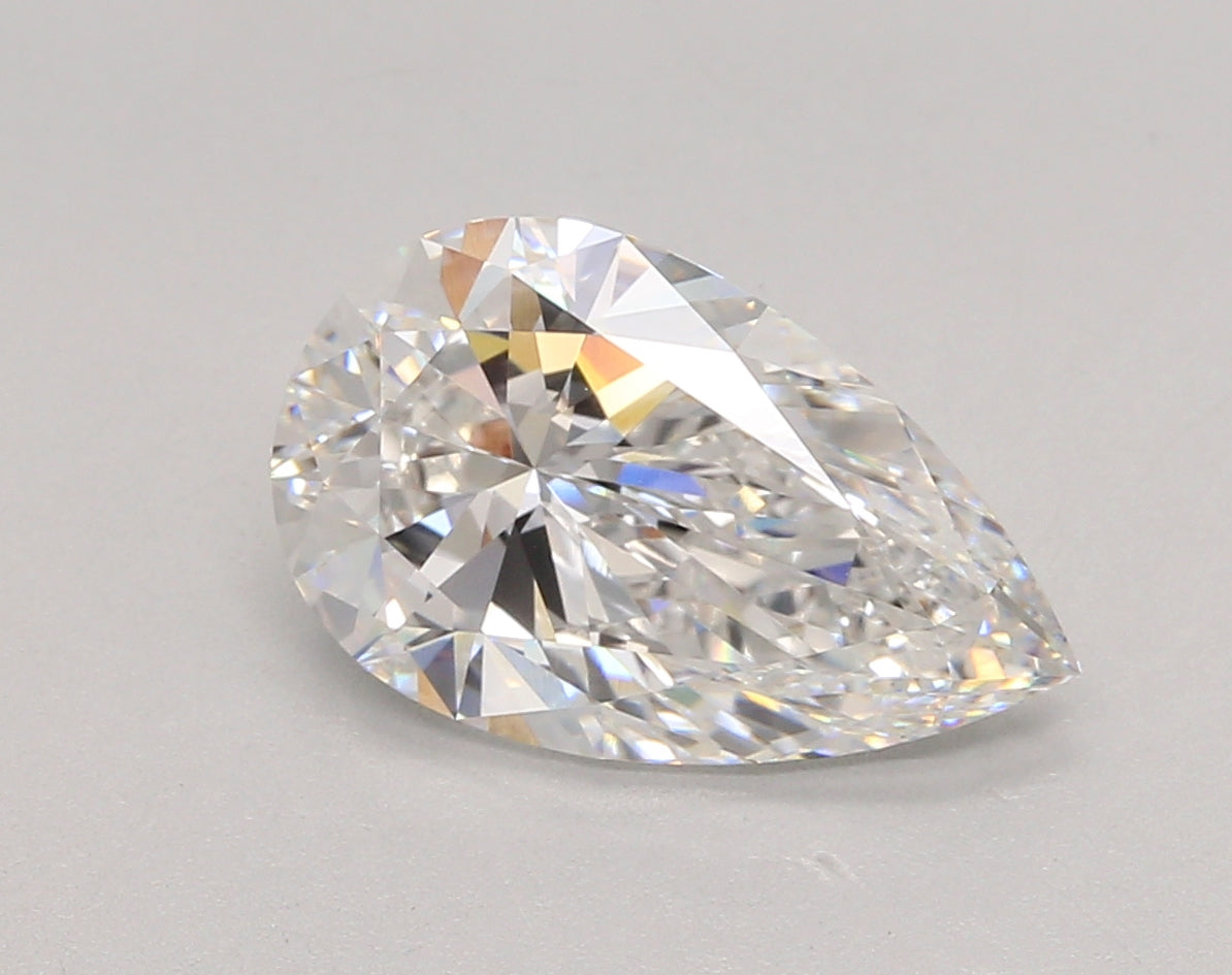 3.46 Carat Pear Shaped, Ideal Cut, E Color, VVS2 Clarity, IGI Certified Lab Grown Diamond