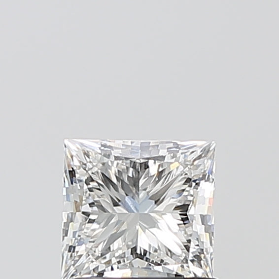 1.00 Carat Princess Shaped, Ideal Cut, E Color, VVS2 Clarity, IGI Certified Lab Grown Diamond
