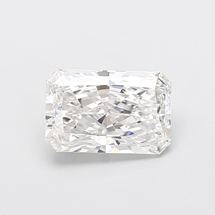 1.72 Carat Radiant Shaped, Very Good Cut, E Color, VVS2 Clarity, IGI Certified Lab Grown Diamond