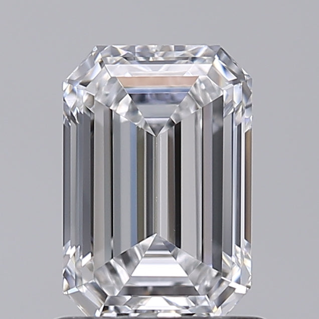 1.00 Carat Emerald Shaped, Very Good Cut, D Color, VS1 Clarity, IGI Certified Lab Grown Diamond