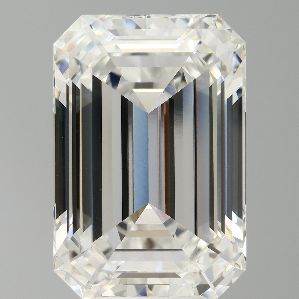 10.09 Carat Emerald Shaped, Ideal Cut, F Color, VVS2 Clarity, IGI Certified Lab Grown Diamond