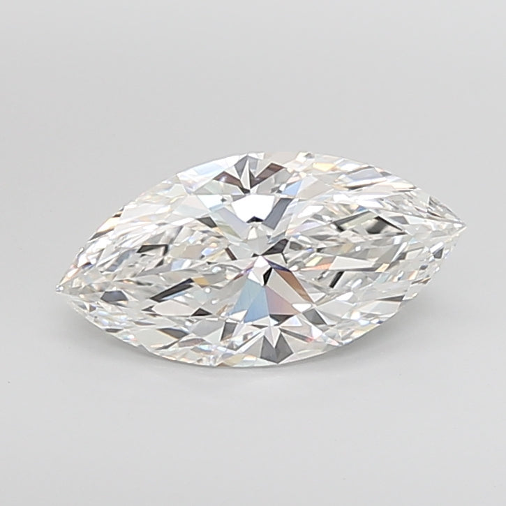 4.03 Carat Marquise Shaped, Ideal Cut, F Color, VVS2 Clarity, IGI Certified Lab Grown Diamond