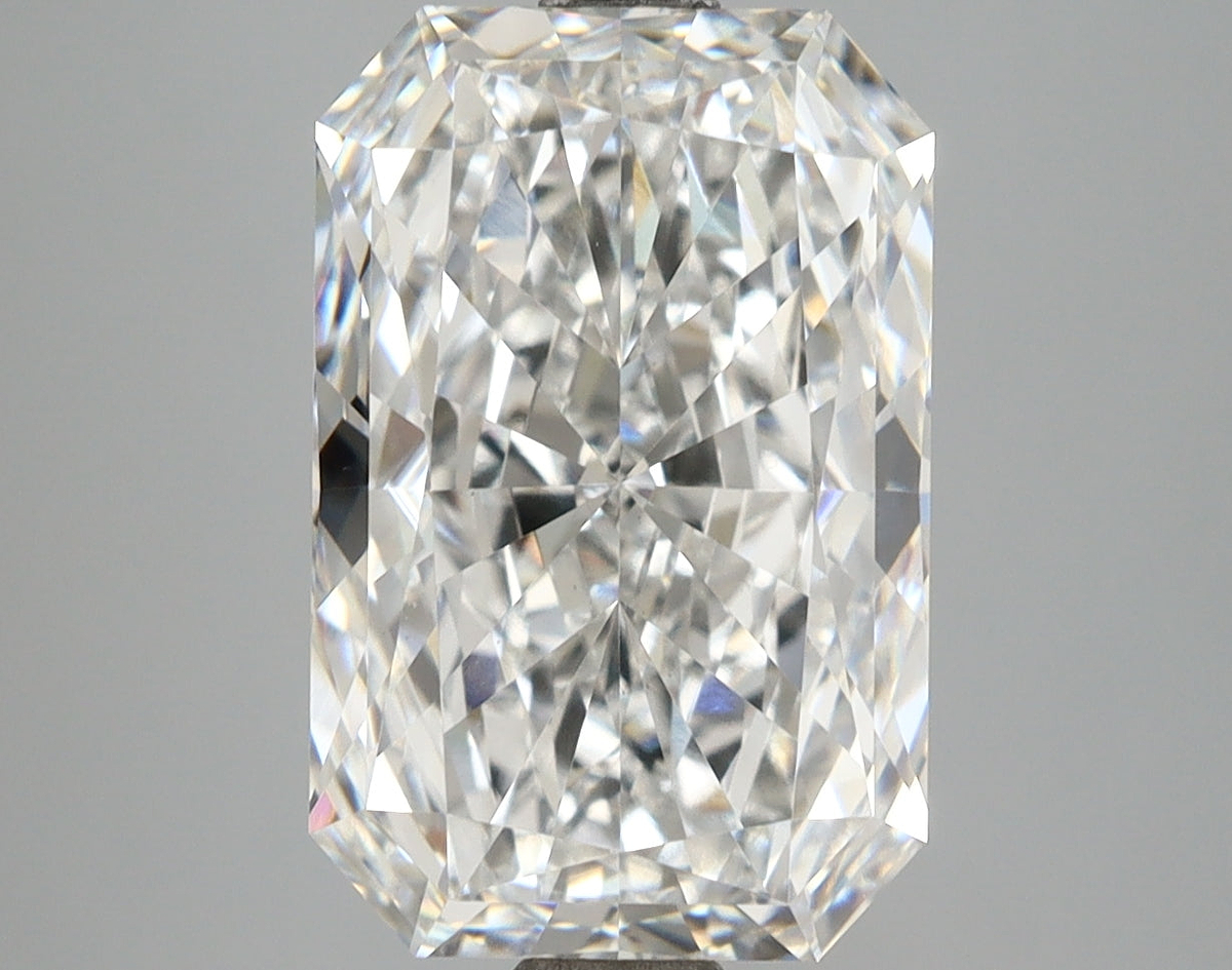 5.09 Carat Radiant Shaped, Ideal Cut, E Color, VS1 Clarity, IGI Certified Lab Grown Diamond