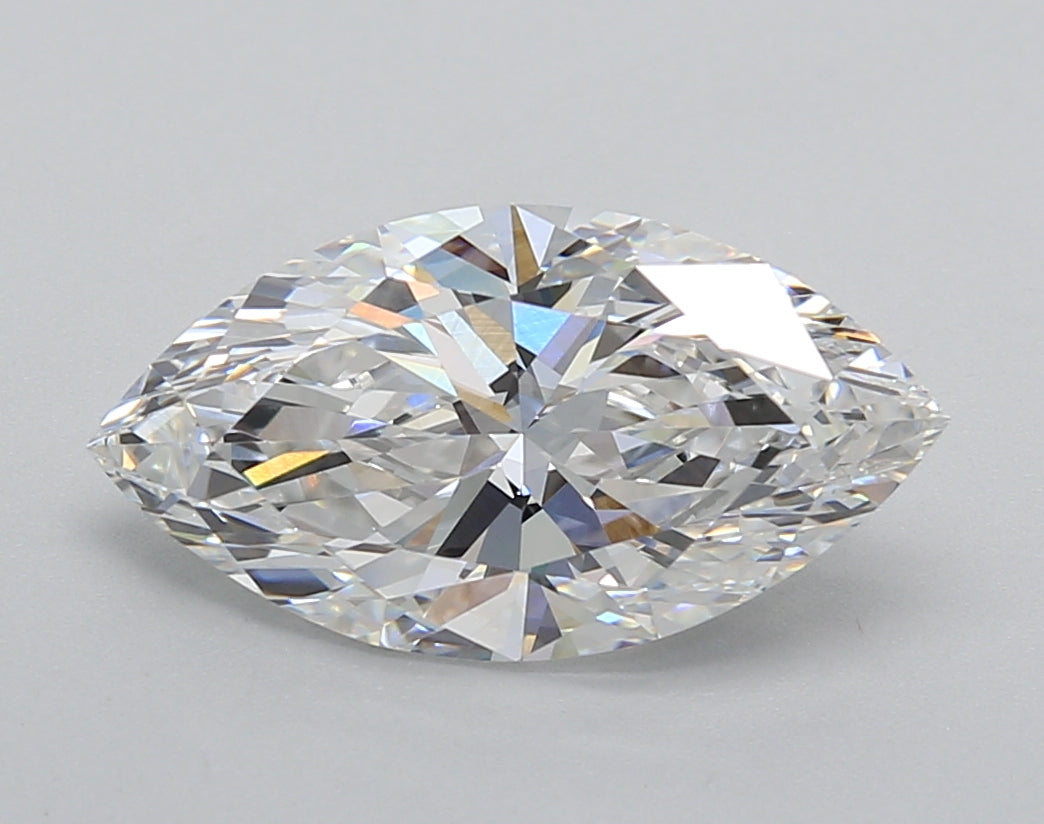 2.52 Carat Marquise Shaped, Excellent Cut, E Color, VVS2 Clarity, IGI Certified Lab Grown Diamond