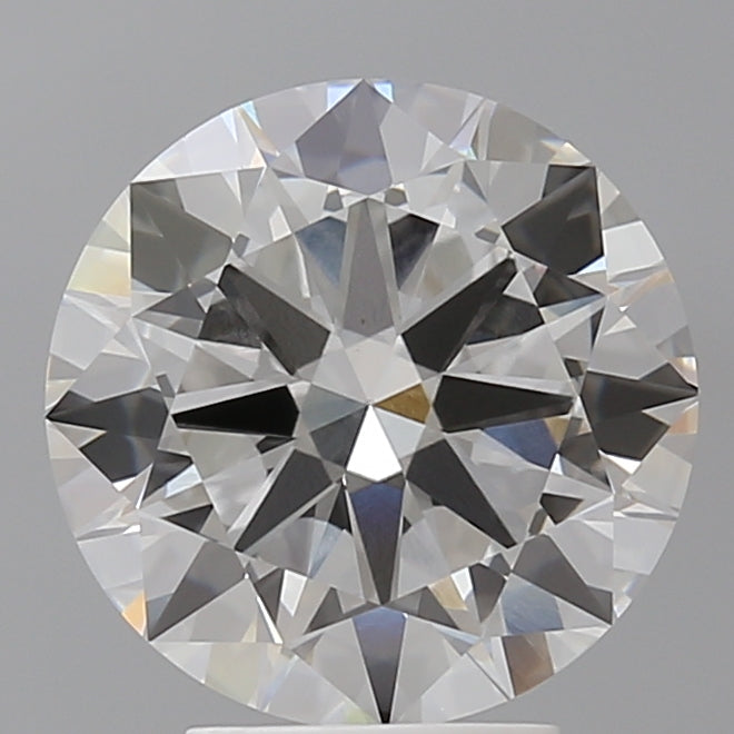 4.07 Carat Round Shaped, Excellent Cut, F Color, VVS2 Clarity, IGI Certified Lab Grown Diamond