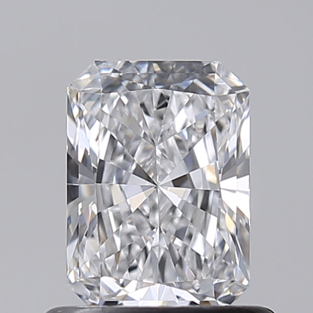0.72 Carat Radiant Shaped, Ideal Cut, D Color, IF Clarity, IGI Certified Lab Grown Diamond