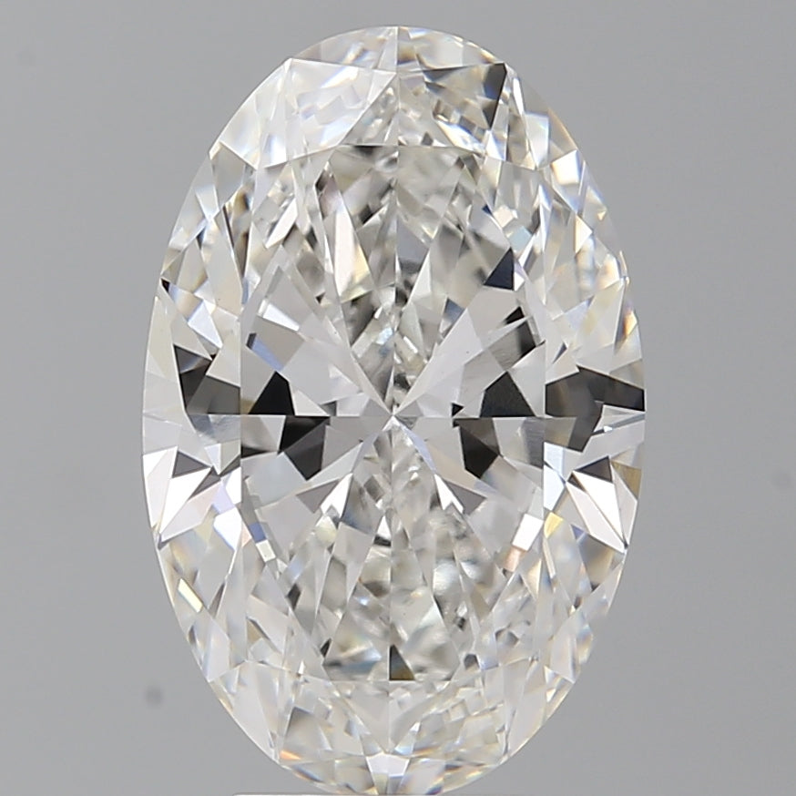 5.52 Carat Oval Shaped, Ideal Cut, F Color, VVS2 Clarity, IGI Certified Lab Grown Diamond