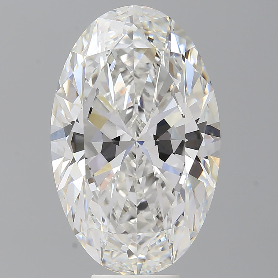 9.08 Carat Oval Shaped, Ideal Cut, F Color, VVS2 Clarity, IGI Certified Lab Grown Diamond