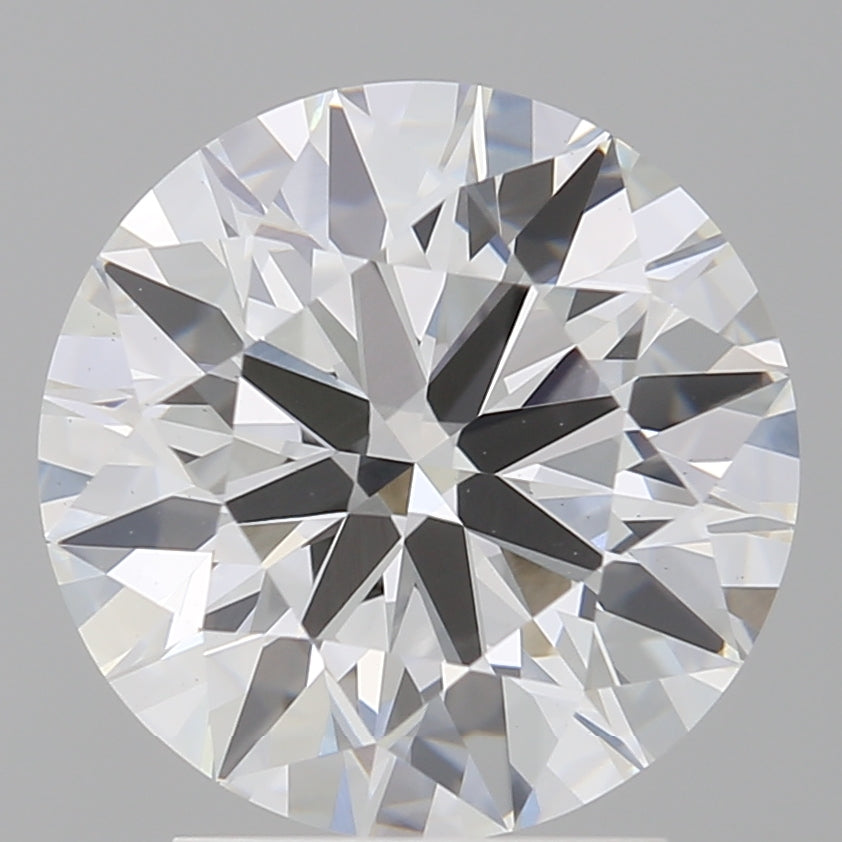 3.00 Carat Round Shaped, Excellent Cut, E Color, VVS2 Clarity, IGI Certified Lab Grown Diamond