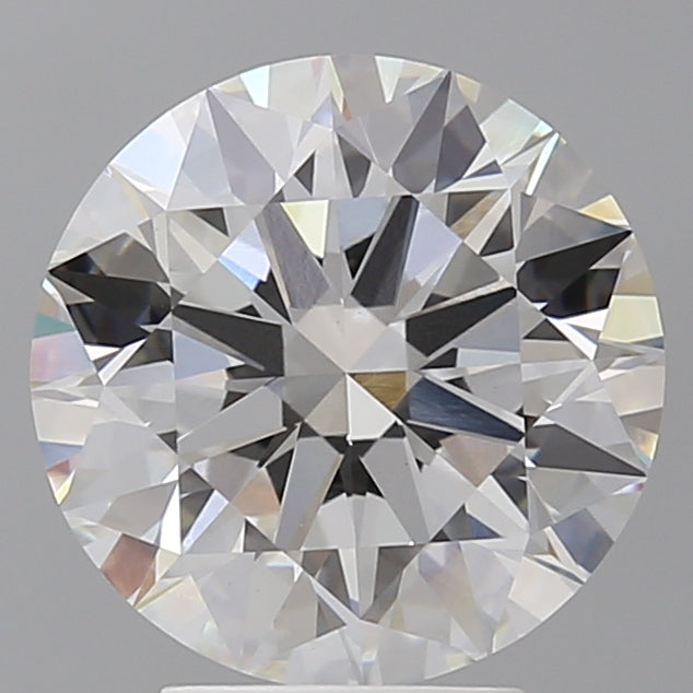 4.09 Carat Round Shaped, Ideal Cut, F Color, VVS2 Clarity, IGI Certified Lab Grown Diamond