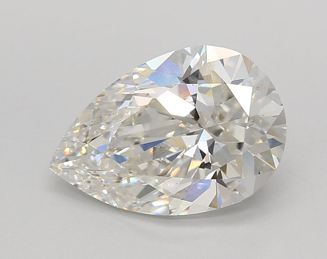 3.00 Carat Pear Shaped, Excellent Cut, F Color, VS1 Clarity, IGI Certified Lab Grown Diamond