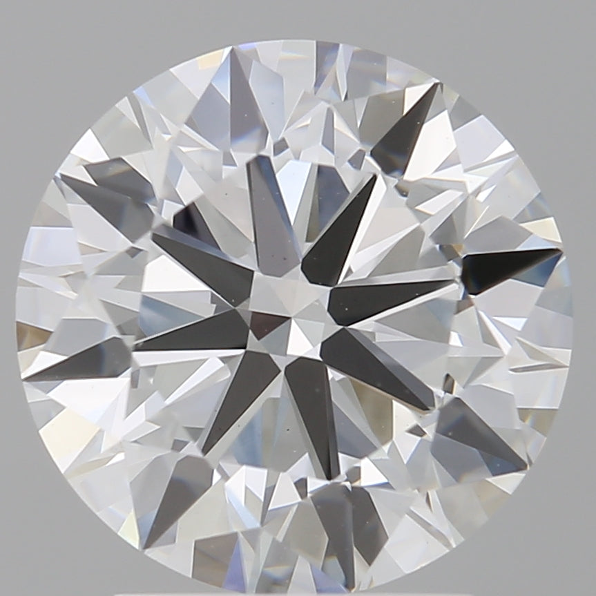3.00 Carat Round Shaped, Excellent Cut, E Color, VVS2 Clarity, IGI Certified Lab Grown Diamond