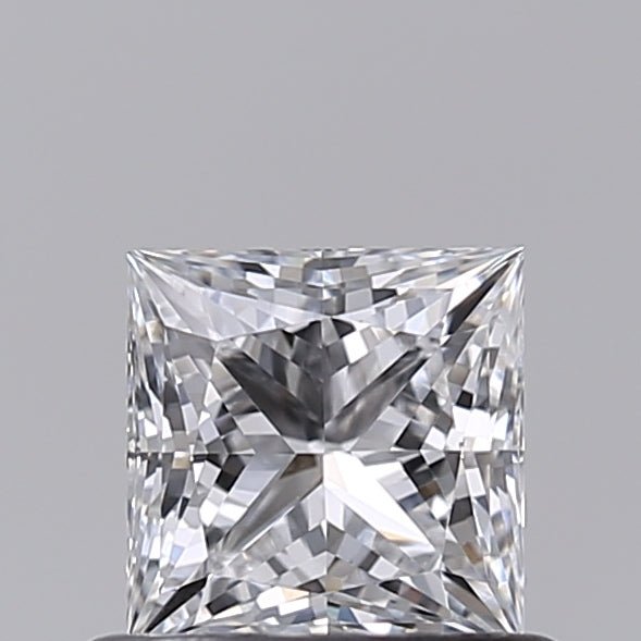 0.59 Carat Princess Shaped, Ideal Cut, D Color, VVS1 Clarity, IGI Certified Lab Grown Diamond